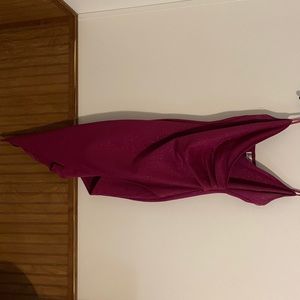 Purple sparkly prom dress. Adjustable straps sized medium.
